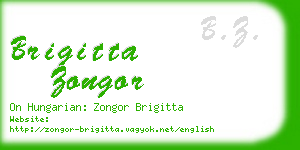 brigitta zongor business card